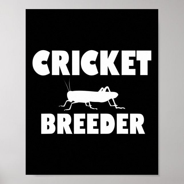 Cricket Breeder Cricket Breeding Crickets Future B Poster (Framsidan)