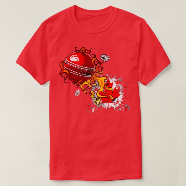 Cricket Canada T Shirt (Design framsida)