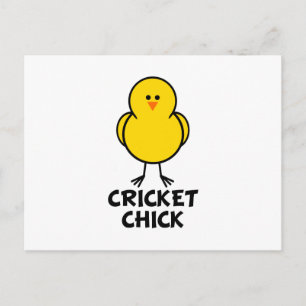 Cricket Chick Vykort