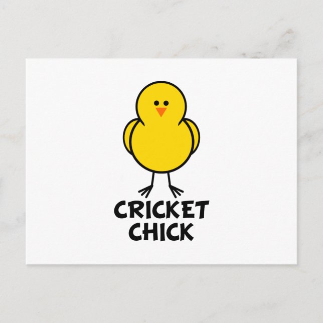 Cricket Chick Vykort (Framsida)