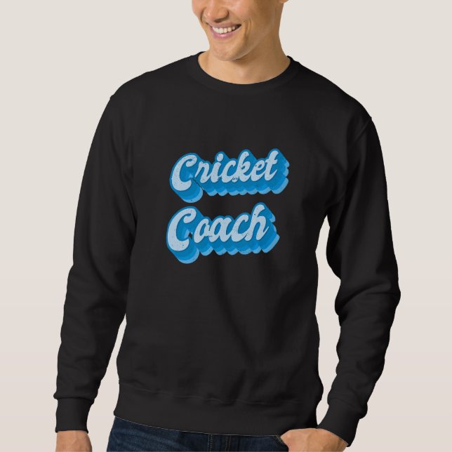Cricket Coach Lång Ärmad Tröja (Framsida)