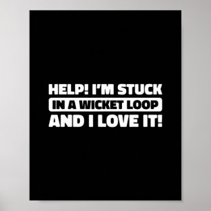 Cricket Cricket - Domare Bowler Tsman Cricketspela Poster