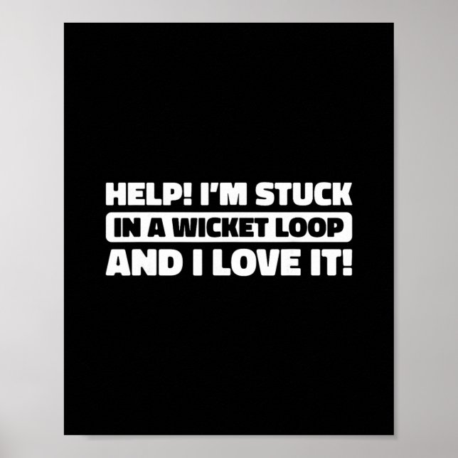 Cricket Cricket - Domare Bowler Tsman Cricketspela Poster (Framsidan)
