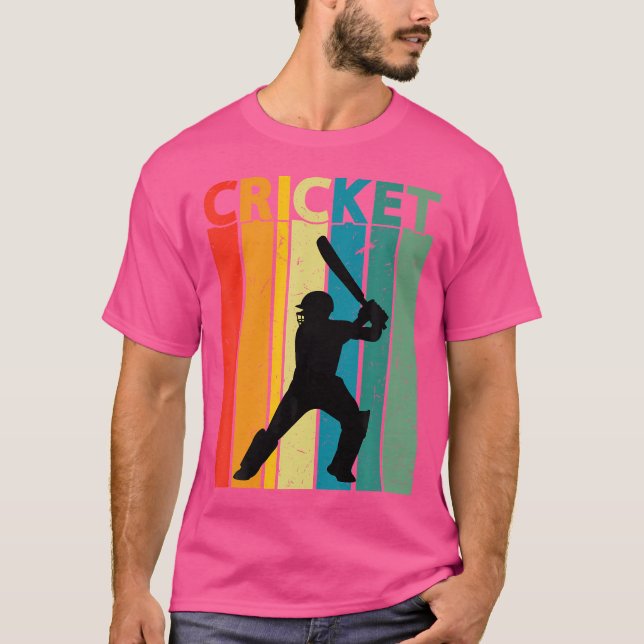 Cricket Cricket Player T Shirt (Framsida)