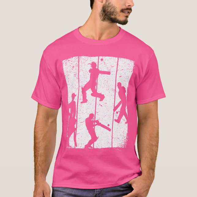 Cricket Cricket Silhouette Cricket T Shirt (Framsida)