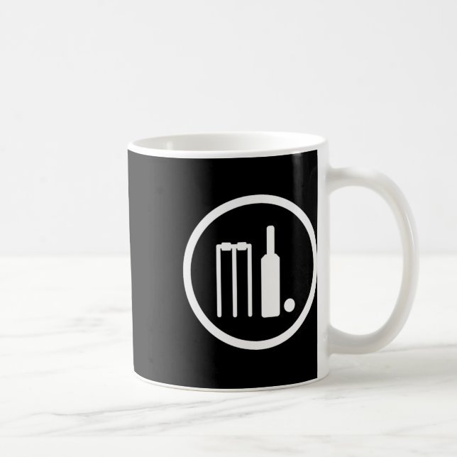 Cricket Cricketspelare Cricketspelare Indien Pakis Kaffemugg (Höger)
