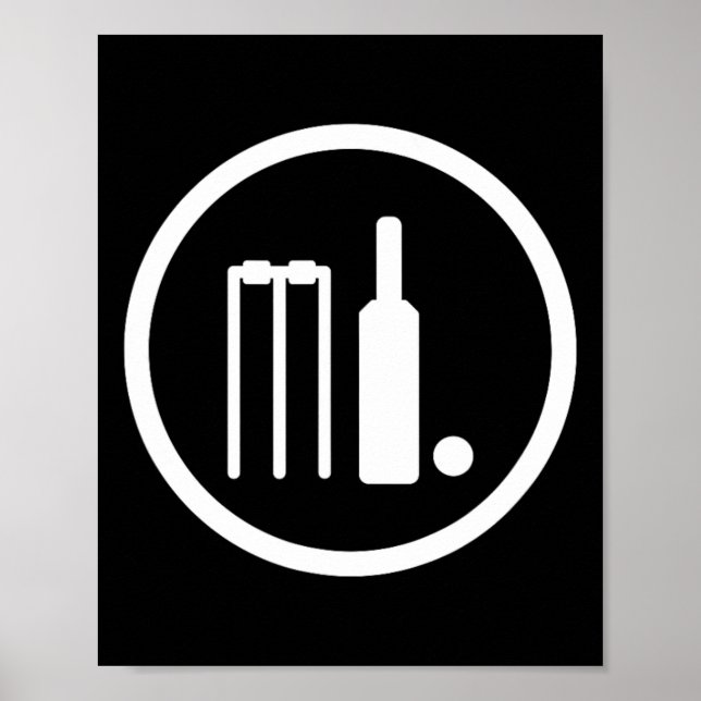 Cricket Cricketspelare Cricketspelare Indien Pakis Poster (Framsidan)