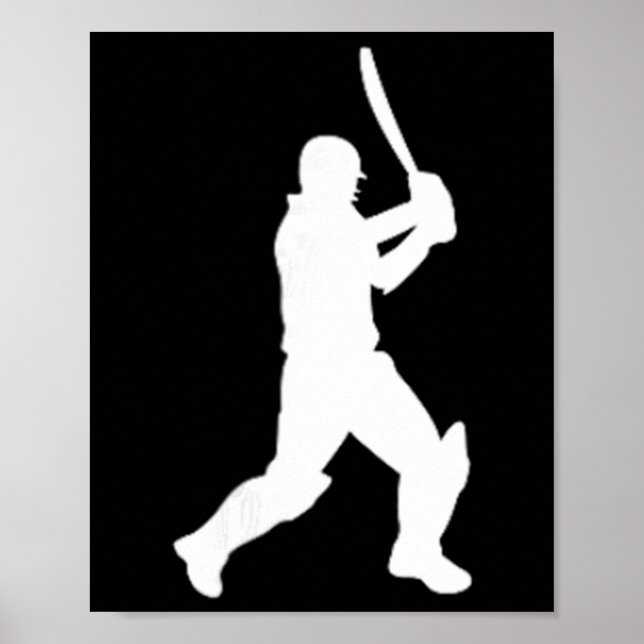 Cricket Cricketspelare Cricketspelare Tter T20 Tes Poster (Framsidan)