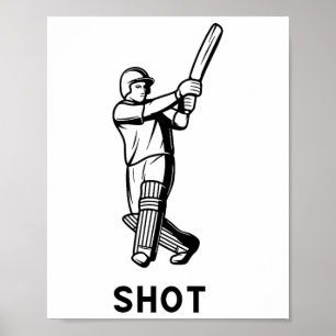 Cricket Cricketspelare Indien Pakistan England Aus Poster