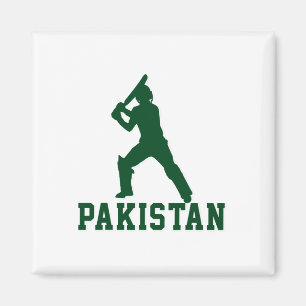 Cricket Cricketspelare Tsman Pakistan Sport Gåva  Magnet