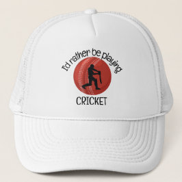 Cricket Design Hat Keps