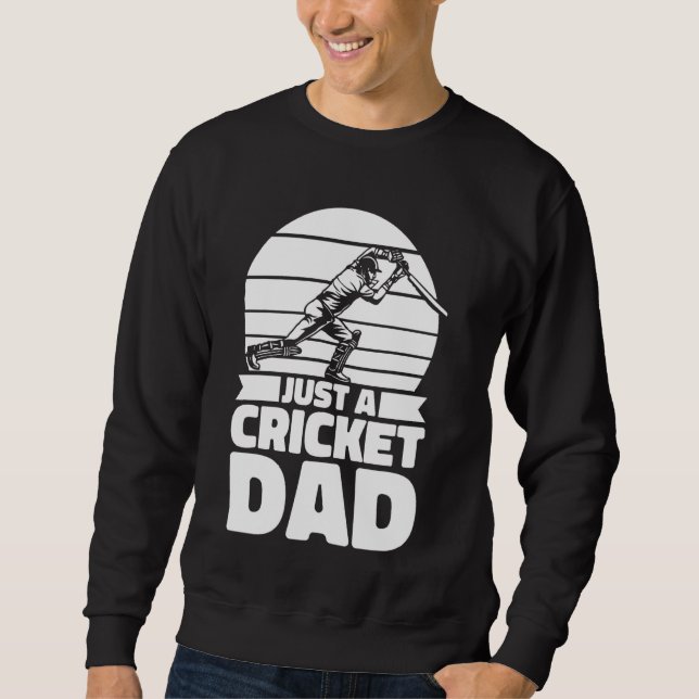 Cricket Far Cricketer Bowlareare - Umpire bara A C Lång Ärmad Tröja (Framsida)
