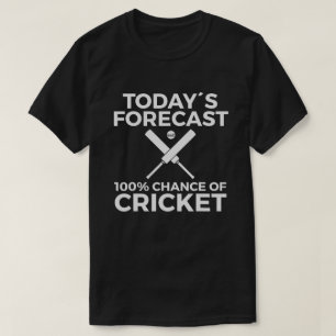 Cricket Fladdermus Cricket Boll Indiska Flagga Ind T Shirt