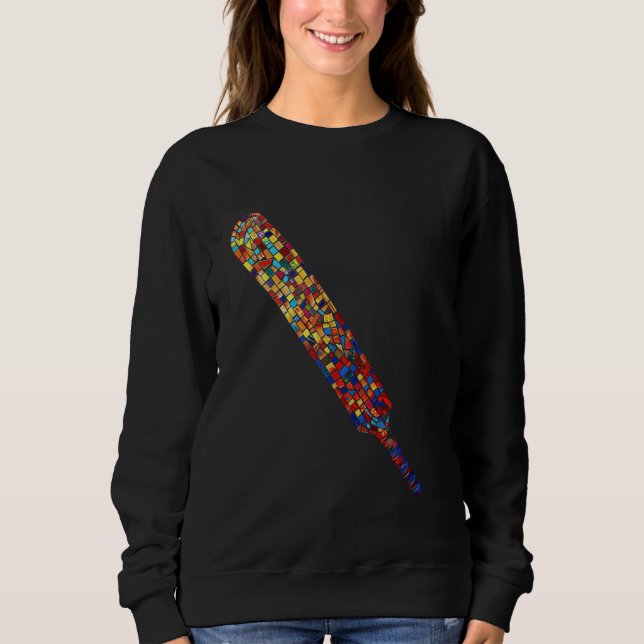 Cricket Fladdermus Mosaic T Shirt (Framsida)