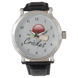 Cricket fladdermus och boll armbandsur