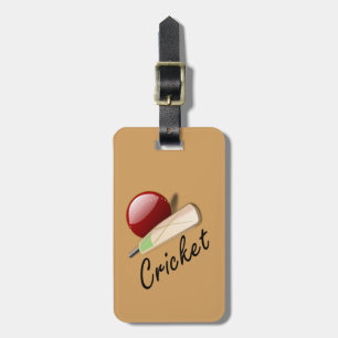Cricket, fladdermus och boll bagagebricka