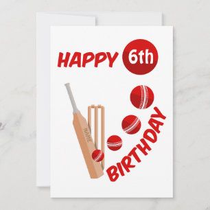 Cricket Fladdermus och Boll Barns födelsedag Julkort