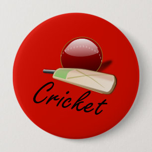 Cricket fladdermus och boll, märkt. knapp