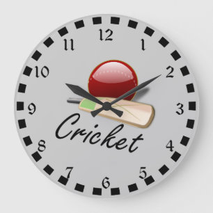 Cricket fladdermus och boll, populär design stor klocka