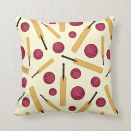 Cricket Fladdermus och Boll Roligt Tecknad Pattern Kudde