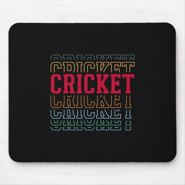 Cricket Funny Layered Text Team Player Coach Youth Musmatta (Framsidan)