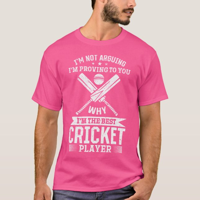 Cricket Game Cricketing Cricketing är den bästa kr T Shirt (Framsida)