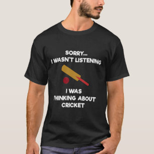 Cricket Game T-Shirt - Funny Listening - Fladdermu