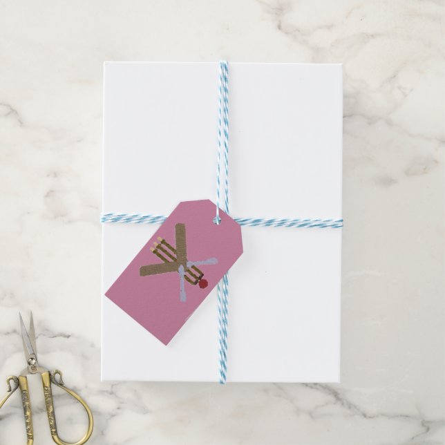 Cricket Gift-Märkre Presentetikett (Med Snöre)