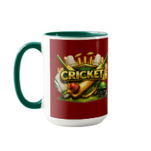 Cricket Gold Emblem Sport Inspirerad Kombimugg