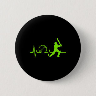 Cricket Heartbeat Tee Pulse Tsman Design För Spela Knapp