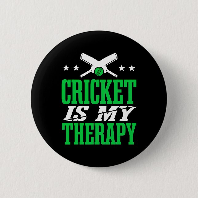 Cricket Herr Cricketspelare  Knapp (Framsida)