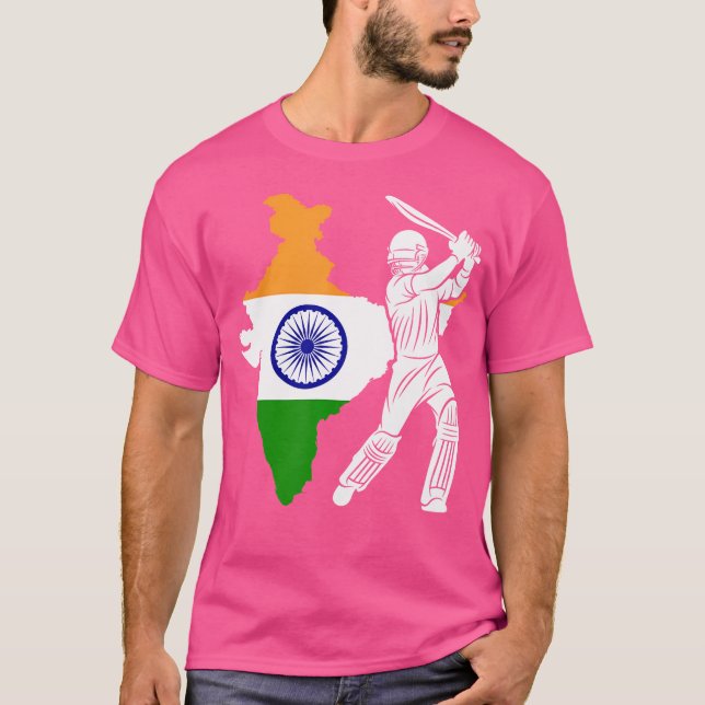 Cricket India Cricket Player Cricket Team T Shirt (Framsida)