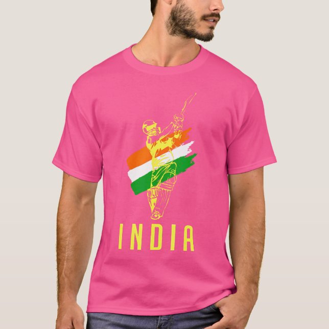 Cricket India T Shirt (Framsida)