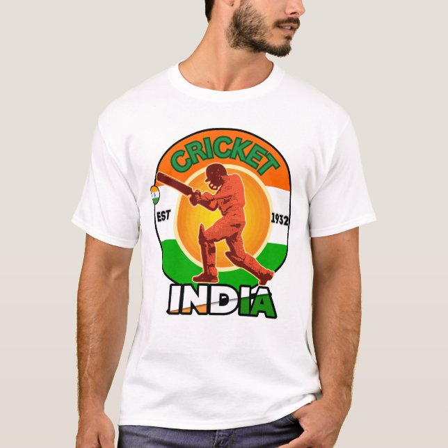 Cricket India T Shirt (Framsida)