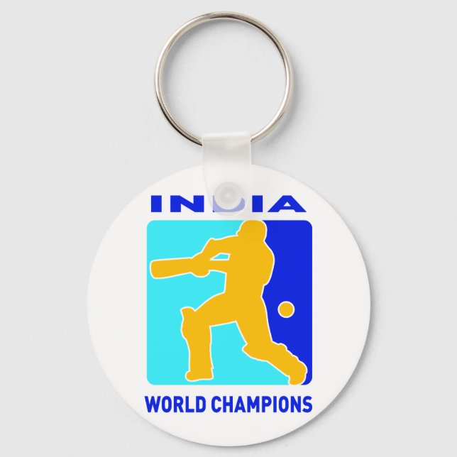 cricket india world champions nyckelring (Framsida)