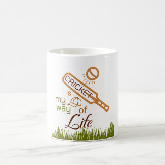 Cricket is my way of life kaffemugg