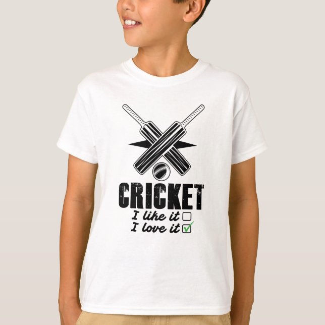 Cricket, jag gillar det inte, jag Kärlek det T Shirt (Framsida)
