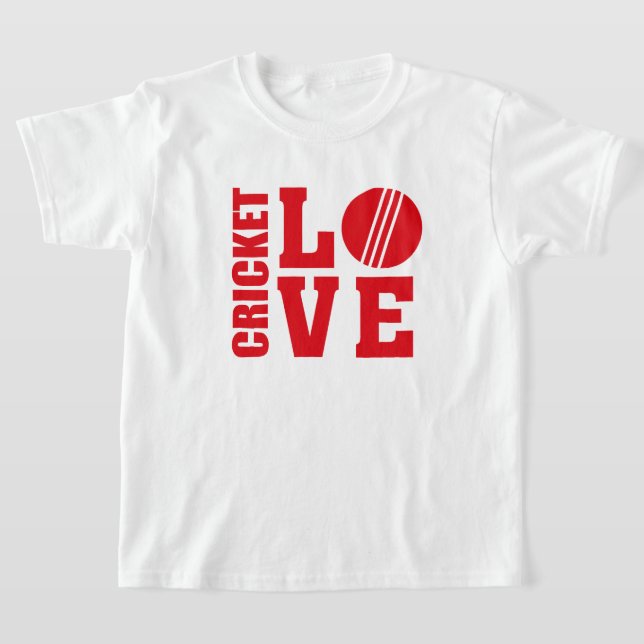 Cricket Kärlek, Cricket Tee Shirt (Laydown)