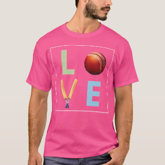 Cricket Kärlek för Cricket Sports Player Funny Cri T Shirt