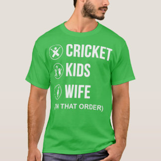 Cricket Kids och Maka Funny Cricket Älskare Gift T Shirt