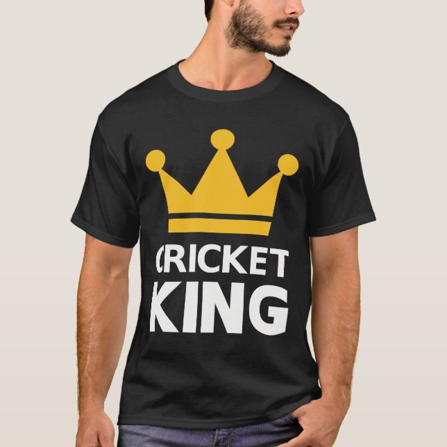 Cricket kung T-Shirt (Framsida)