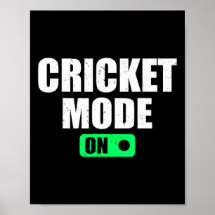Cricket-läge På - Cricketspelare Cricketspelare Cr Poster