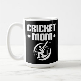 Cricket Mamma Cricketer Son Cricket Älskare Mor Kaffemugg