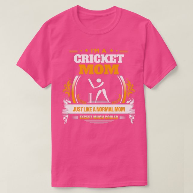 Cricket Mamma julgåva eller födelsedagspresent T Shirt (Design framsida)