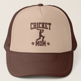 Cricket Mamma Sports Enthusiast Cricket Älskare Mo Keps