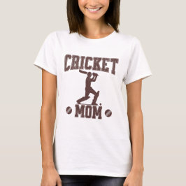 Cricket Mamma Sports Enthusiast Cricket Älskare Mo T Shirt