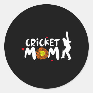 Cricket Mom For Women Runt Klistermärke