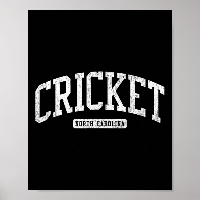 Cricket North Carolina Nc Js03 College Universitet Poster (Framsidan)