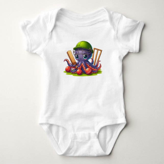 Cricket Octopus T Shirt (Framsida)