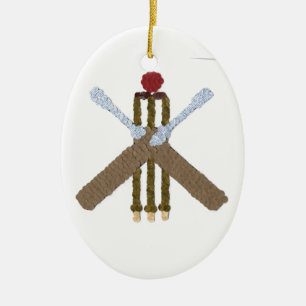 Cricket Oval Träd Ornament
